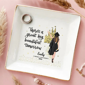 Soyez fier de ce moment, vous l'avez mérité - Plat à bijoux personnalisé pour la famille - Cadeau de remise de diplôme pour les membres de la famille, les frères et sœurs