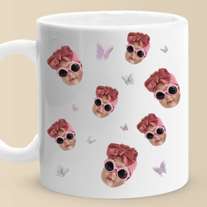 Photo personnalisée « Vous êtes le cœur de la famille » - Mug personnalisé pour la famille - Cadeau pour maman, grand-mère