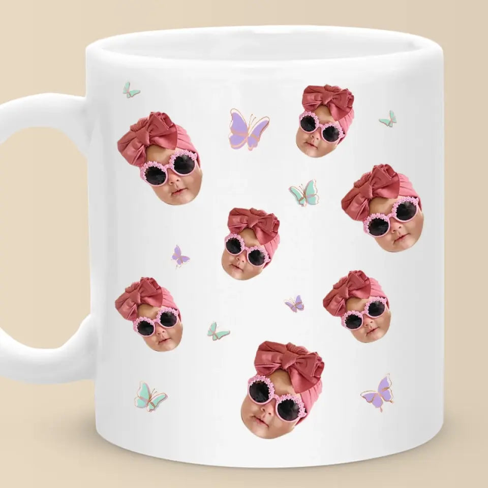 Photo personnalisée « Vous êtes le cœur de la famille » - Mug personnalisé pour la famille - Cadeau pour maman, grand-mère