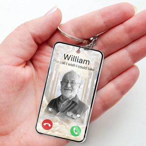 Porte-clés photo personnalisé « Restez dans nos cœurs pour toujours » en acrylique personnalisé - Cadeau de condoléances pour les membres de la famille