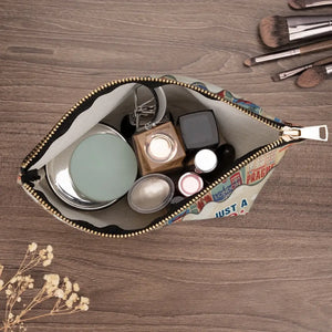 Prêt pour la prochaine aventure - Trousse de maquillage personnalisée - Cadeau de vacances, cadeau pour les amateurs de voyages d'aventure