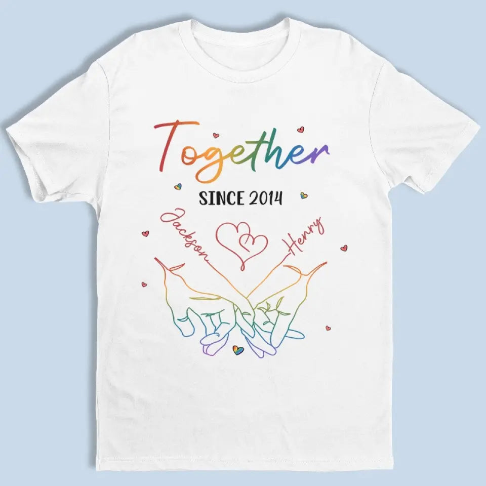 L'amour est éternel - T-shirt, sweat à capuche et sweat-shirt unisexe personnalisé pour couple - Cadeau pour mari et femme, anniversaire, LGBTQ+