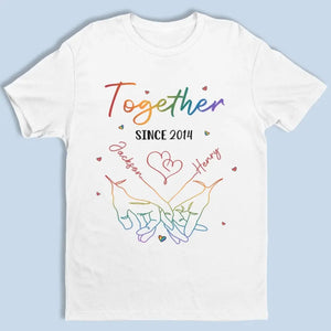L'amour est éternel - T-shirt, sweat à capuche et sweat-shirt unisexe personnalisé pour couple - Cadeau pour mari et femme, anniversaire, LGBTQ+