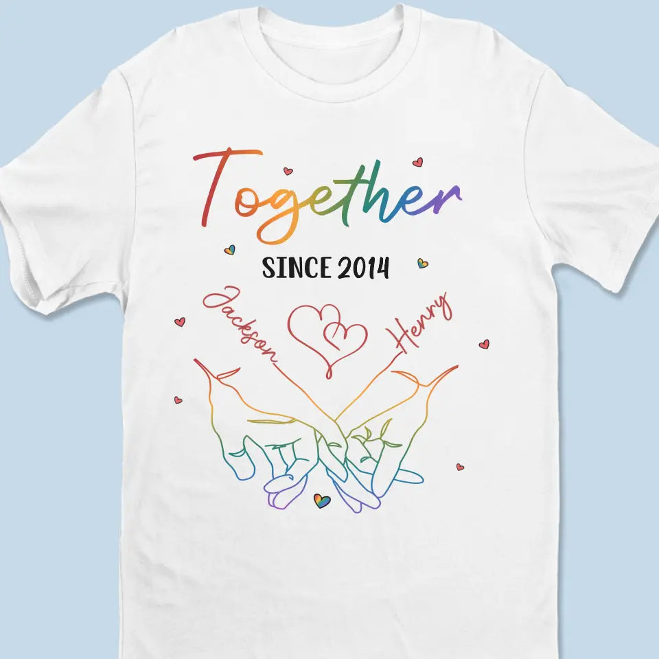 L'amour est éternel - T-shirt, sweat à capuche et sweat-shirt unisexe personnalisé pour couple - Cadeau pour mari et femme, anniversaire, LGBTQ+