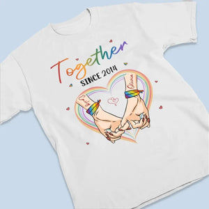 L'amour triomphe, l'amour compte - T-shirt unisexe personnalisé, sweat à capuche, sweat-shirt - Cadeau pour mari et femme, anniversaire, LGBTQ+