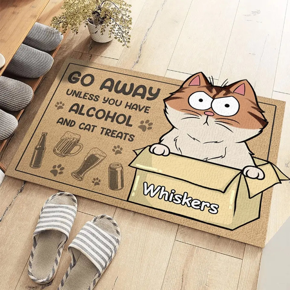 Le chat est la beauté de la nature - Tapis décoratif personnalisé en forme de chat - Cadeau de pendaison de crémaillère pour les propriétaires et les amoureux des animaux