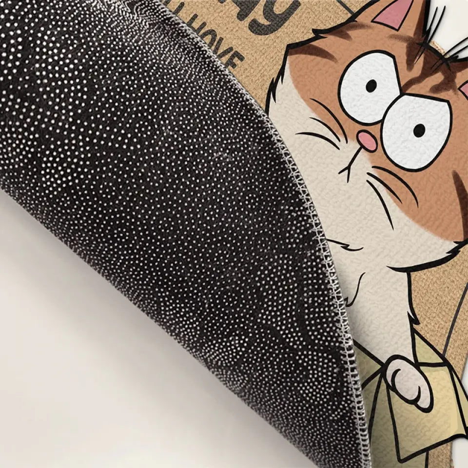 Le chat est la beauté de la nature - Tapis décoratif personnalisé en forme de chat - Cadeau de pendaison de crémaillère pour les propriétaires et les amoureux des animaux