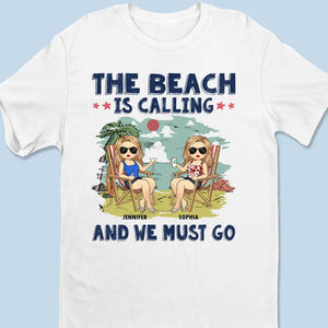 T-shirt, sweat à capuche et sweat-shirt unisexe personnalisé « Love You To The Beach And Back » – Cadeau de vacances d'été pour meilleures amies, meilleures amies et sœurs
