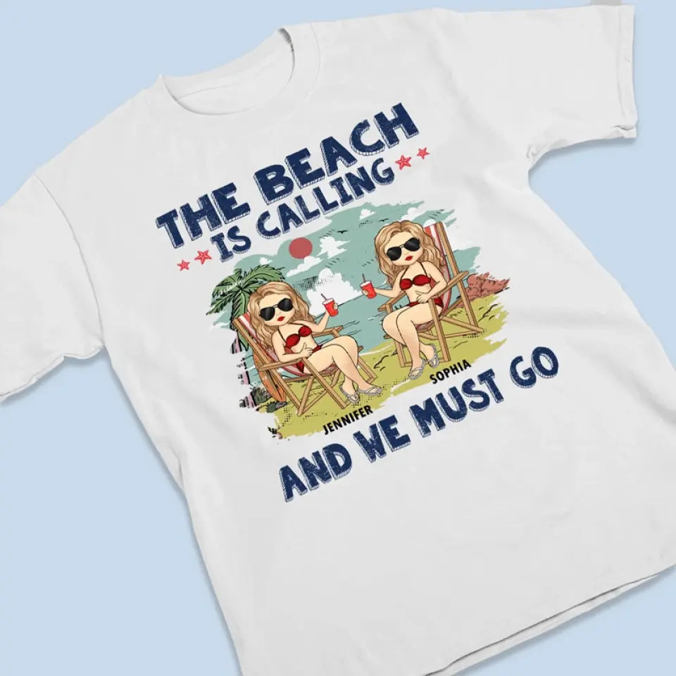T-shirt, sweat à capuche et sweat-shirt unisexe personnalisé « Love You To The Beach And Back » – Cadeau de vacances d'été pour meilleures amies, meilleures amies et sœurs