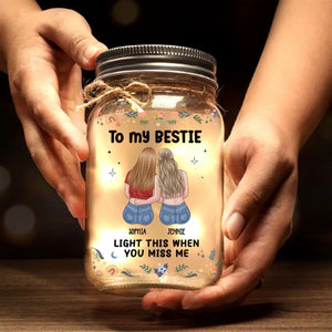 Tu fais ressortir le meilleur de moi-même - Lampe personnalisée en pot Mason - Cadeau pour les meilleures amies, les meilleures amies et les sœurs