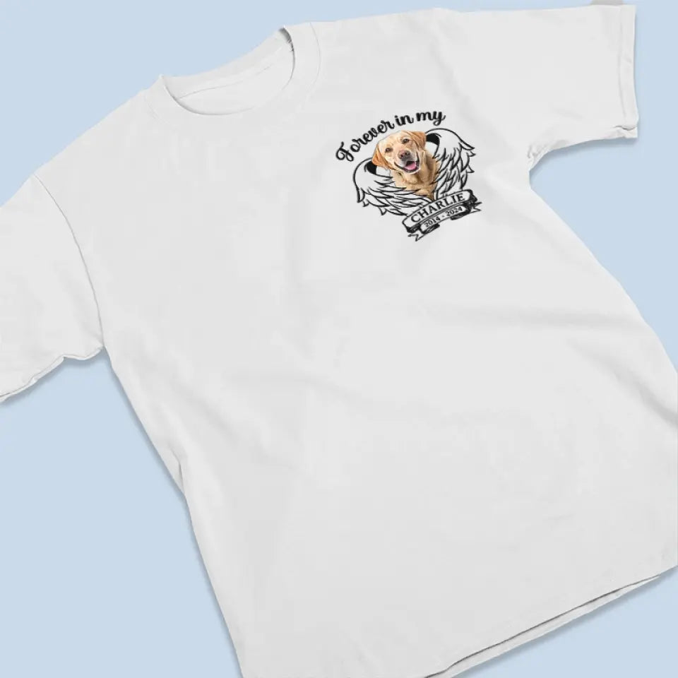 Photo personnalisée « Une fois à mes côtés » - T-shirt unisexe personnalisé, sweat à capuche, sweat-shirt - Cadeau de condoléances pour les propriétaires et les amoureux des animaux