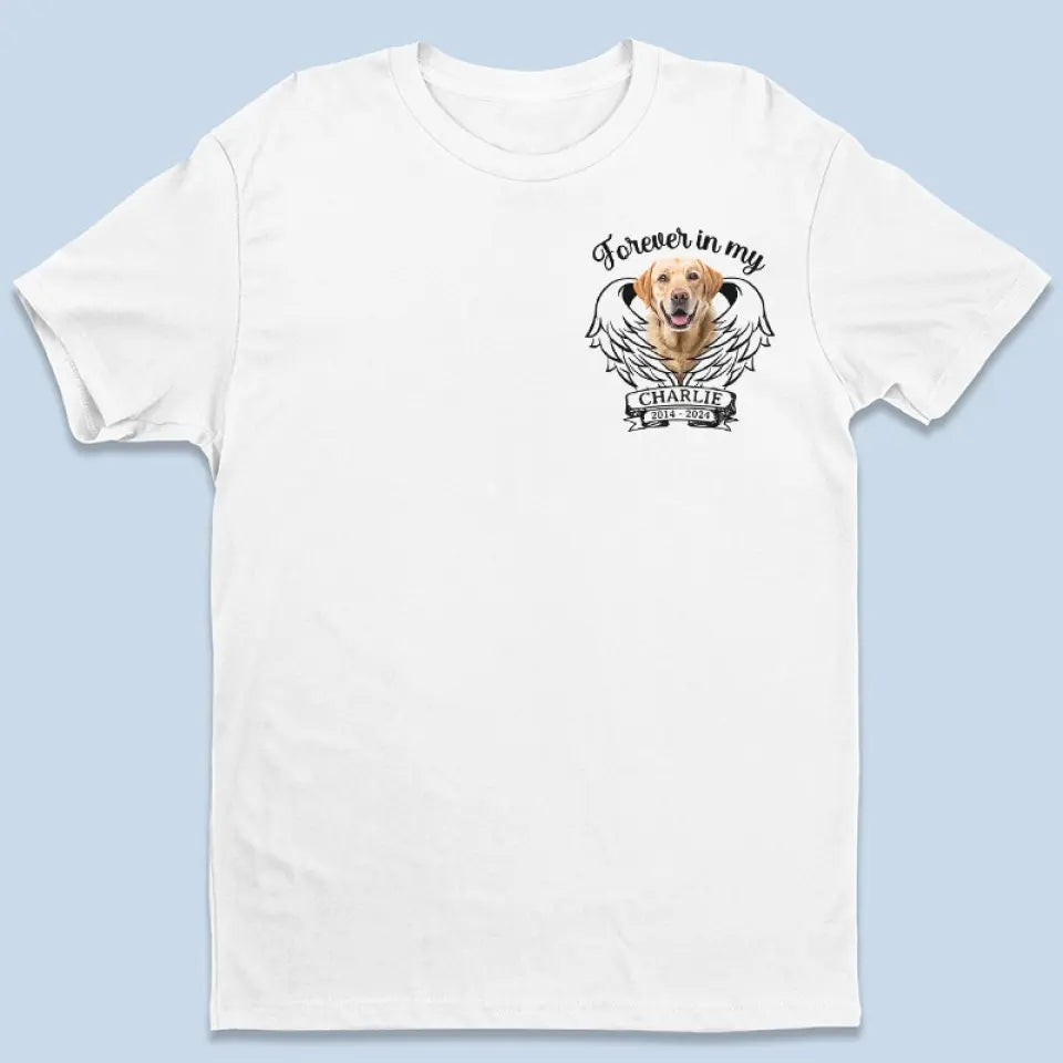 Photo personnalisée « Une fois à mes côtés » - T-shirt unisexe personnalisé, sweat à capuche, sweat-shirt - Cadeau de condoléances pour les propriétaires et les amoureux des animaux