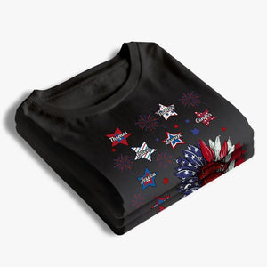 Shine Bright In The Sky - T-shirt unisexe personnalisé pour la famille, sweat à capuche, sweat-shirt - 4 juillet, cadeau pour maman, grand-mère