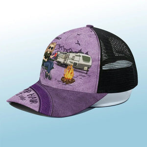 Casquette de baseball personnalisée avec dos en maille, casquette de camionneur, cadeau pour mari, femme et amoureux du camping.
