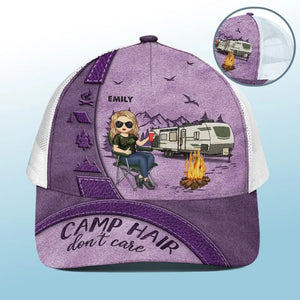 Casquette de baseball personnalisée avec dos en maille, casquette de camionneur, cadeau pour mari, femme et amoureux du camping.