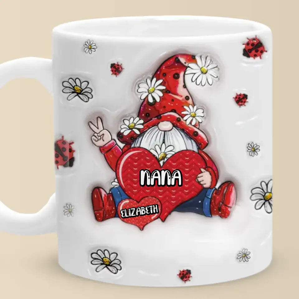 Keep You In My Heart - Mug personnalisé avec effet gonflable 3D - Cadeau pour maman et grand-mère