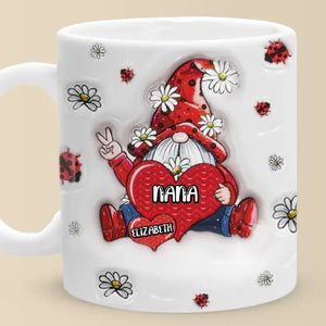 Keep You In My Heart - Mug personnalisé avec effet gonflable 3D - Cadeau pour maman et grand-mère