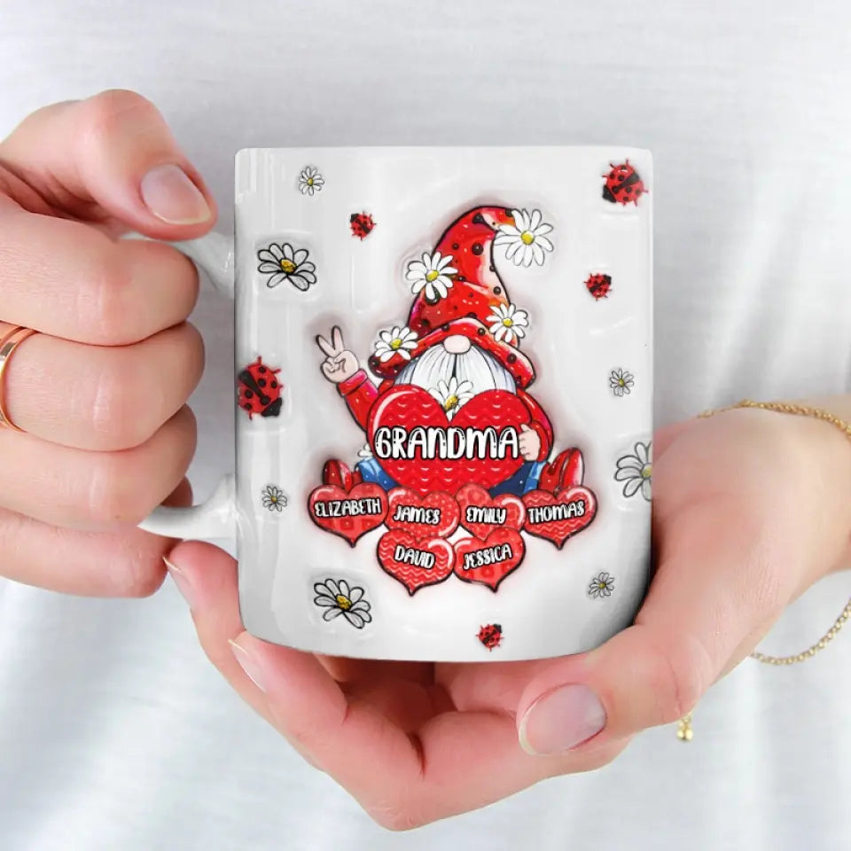 Keep You In My Heart - Mug personnalisé avec effet gonflable 3D - Cadeau pour maman et grand-mère