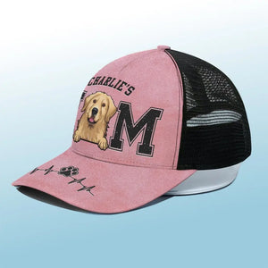 Keep Calm And Carry A Wand - Casquette de baseball personnalisée avec dos en maille pour chien et chat, casquette de baseball camionneur - Cadeau pour propriétaires et amoureux des animaux