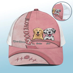 Mon chien est le compagnon idéal ! Casquette de baseball personnalisée avec dos en maille, casquette de camionneur, cadeau pour propriétaires et amoureux des animaux.