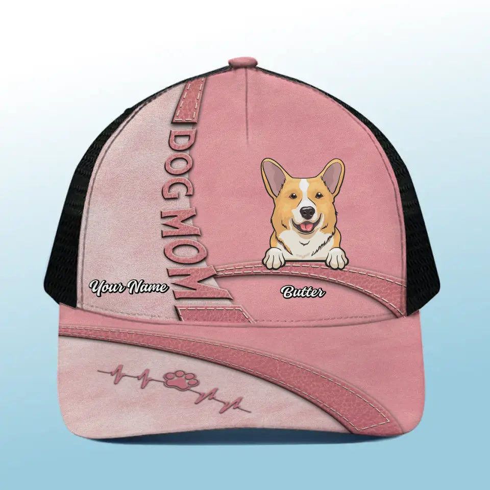 Mon chien est le compagnon idéal ! Casquette de baseball personnalisée avec dos en maille, casquette de camionneur, cadeau pour propriétaires et amoureux des animaux.
