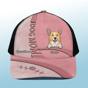Mon chien est le compagnon idéal ! Casquette de baseball personnalisée avec dos en maille, casquette de camionneur, cadeau pour propriétaires et amoureux des animaux.