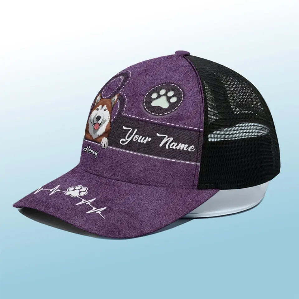 Poils de chien, je m'en fiche ! Casquette de baseball personnalisée avec dos en maille, casquette de camionneur, cadeau pour propriétaires et amoureux des animaux.