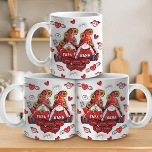 Les grands-parents sont un trésor pour la famille - Mug personnalisé avec effet gonflé en 3D - Cadeau pour grand-mère et grand-père