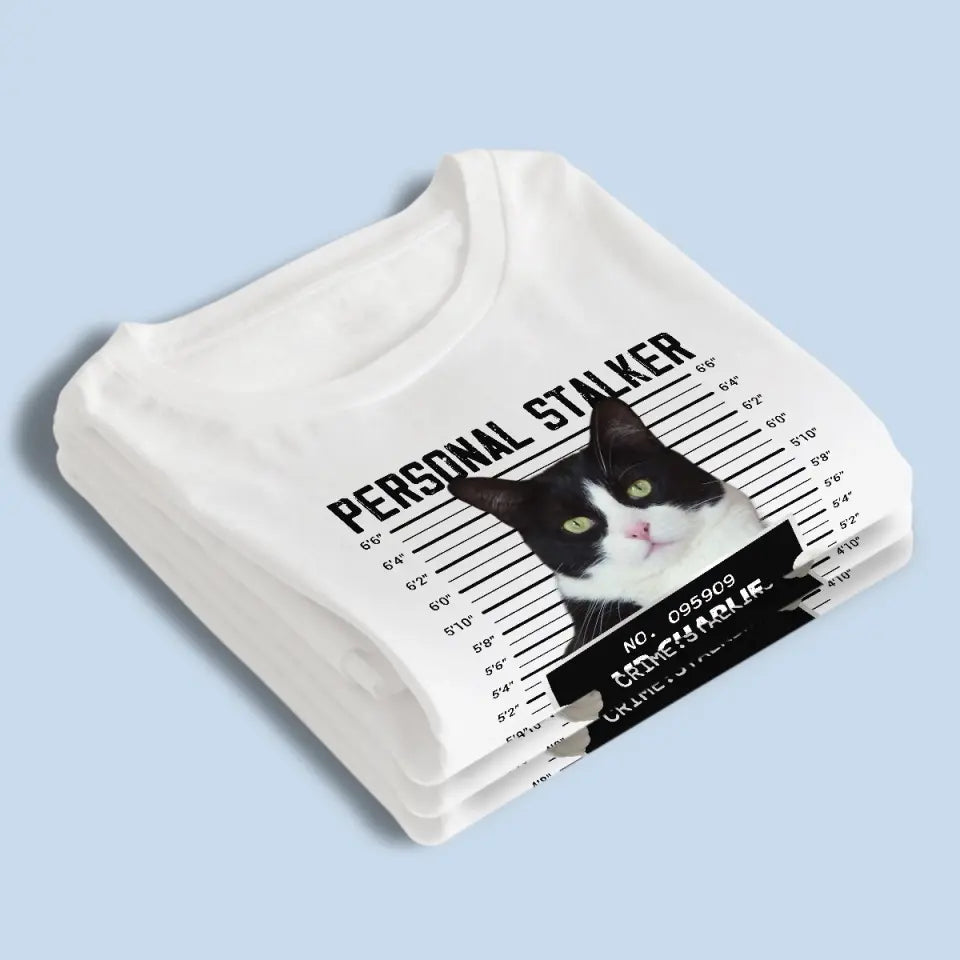 T-shirt, sweat à capuche et sweat-shirt unisexe personnalisé avec photo « Je te suivrai » pour chien et chat – Cadeau pour les propriétaires et les amoureux des animaux