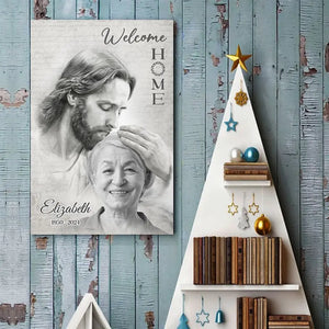 Photo personnalisée en souvenir de vous avec amour - Affiche verticale personnalisée commémorative - Cadeau de condoléances pour les membres de la famille