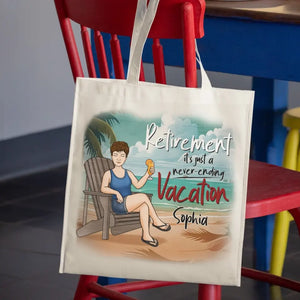 Rendez-vous à la plage - Sac fourre-tout personnalisé pour la famille - Cadeau d'appréciation et de retraite pour grand-mère