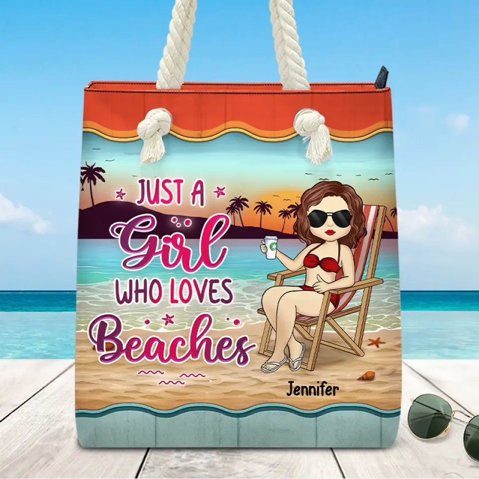 La vie est meilleure à la plage - Sac de plage personnalisé pour meilleure amie - Cadeau de vacances d'été pour meilleures amies, meilleures amies, sœurs