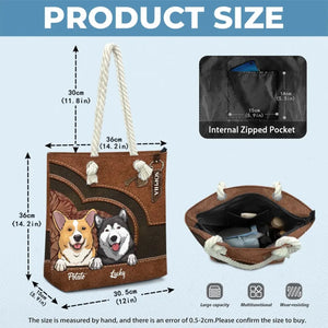 Sac de plage personnalisé pour chien « Barking Up A Summer Breeze » – Cadeau de vacances d'été pour propriétaires et amoureux des animaux