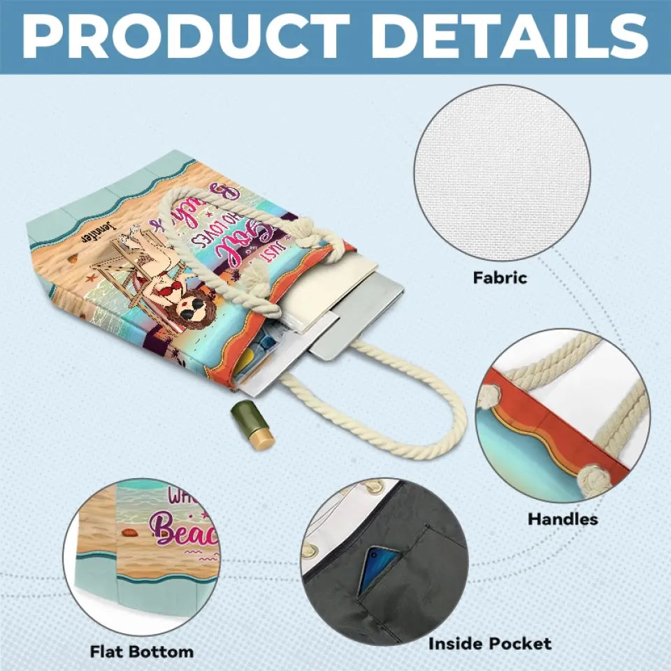 La vie est meilleure à la plage - Sac de plage personnalisé pour meilleure amie - Cadeau de vacances d'été pour meilleures amies, meilleures amies, sœurs