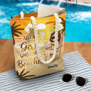 Vivez au soleil, nagez dans la mer - Sac de plage personnalisé Bestie - Cadeau de vacances d'été pour meilleures amies, meilleures amies, sœurs