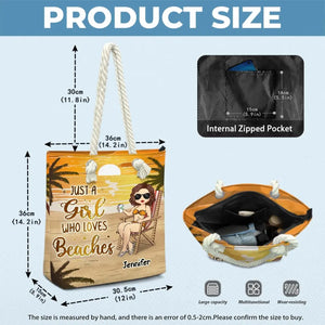 Vivez au soleil, nagez dans la mer - Sac de plage personnalisé Bestie - Cadeau de vacances d'été pour meilleures amies, meilleures amies, sœurs