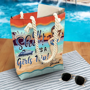 Bons moments et marques de bronzage - Sac de plage personnalisé pour meilleure amie - Cadeau de vacances d'été pour meilleures amies, meilleures amies et sœurs
