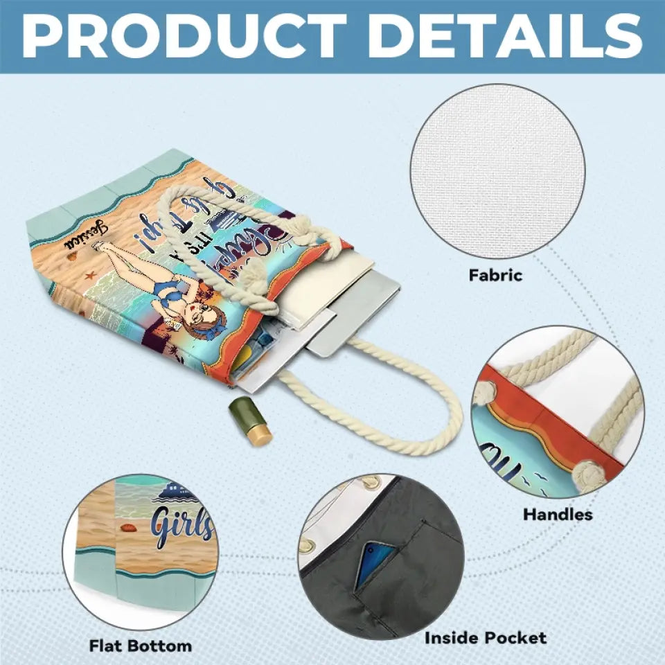 Bons moments et marques de bronzage - Sac de plage personnalisé pour meilleure amie - Cadeau de vacances d'été pour meilleures amies, meilleures amies et sœurs