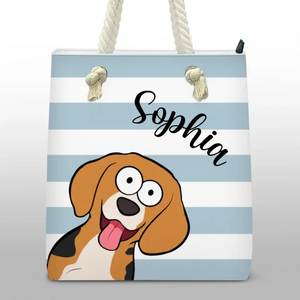 Mon chien est mon enfant préféré - Sac de plage personnalisé pour chien - Cadeau de vacances d'été pour les propriétaires et les amoureux des animaux