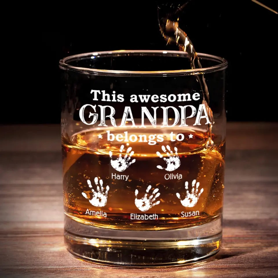 Je bois du whisky et je sais des choses - Verre à whisky personnalisé pour la famille - Cadeau pour papa, grand-père
