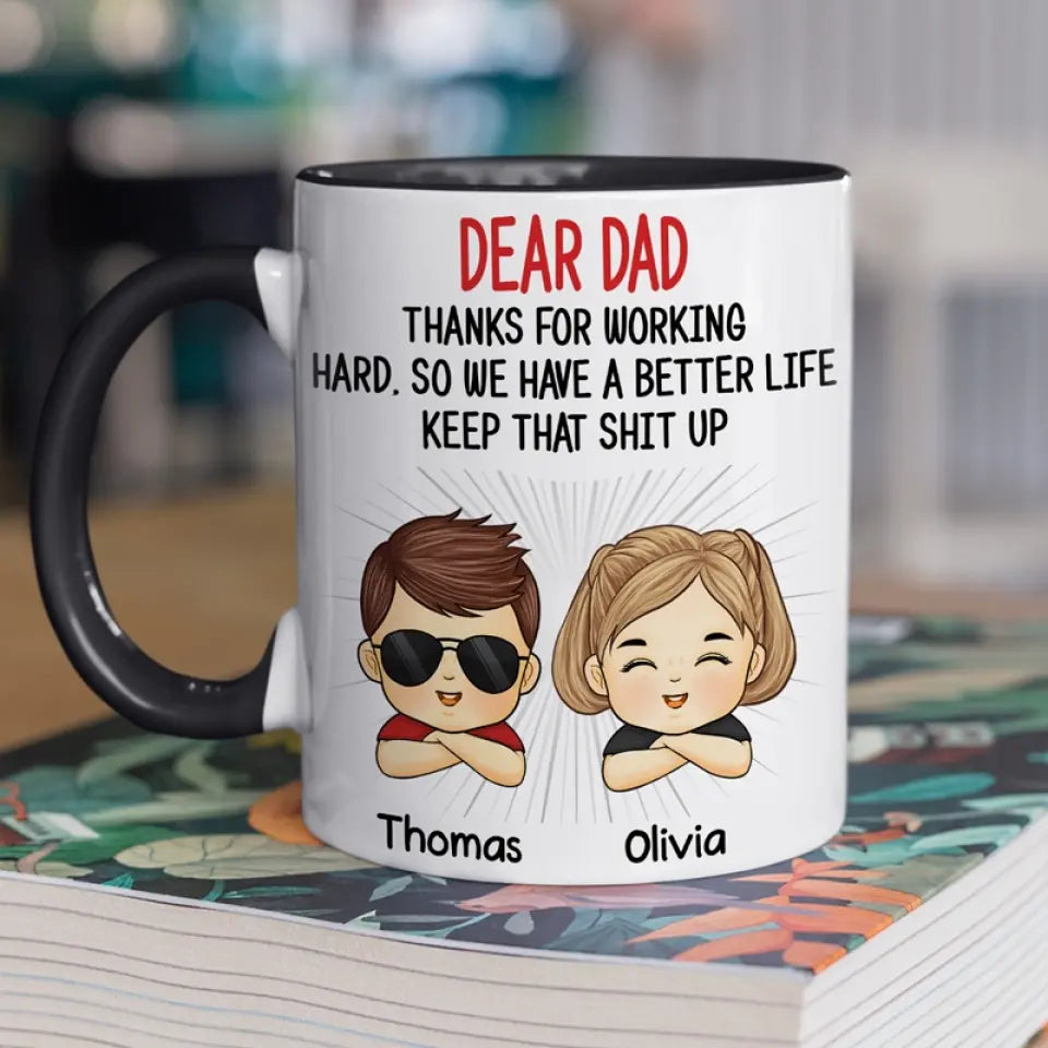 Je suis vraiment béni d'avoir des parents aussi merveilleux - Tasse personnalisée avec accents pour la famille - Cadeau pour les membres de la famille