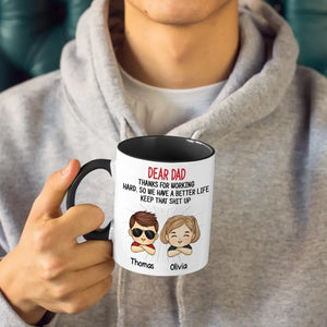Je suis vraiment béni d'avoir des parents aussi merveilleux - Tasse personnalisée avec accents pour la famille - Cadeau pour les membres de la famille