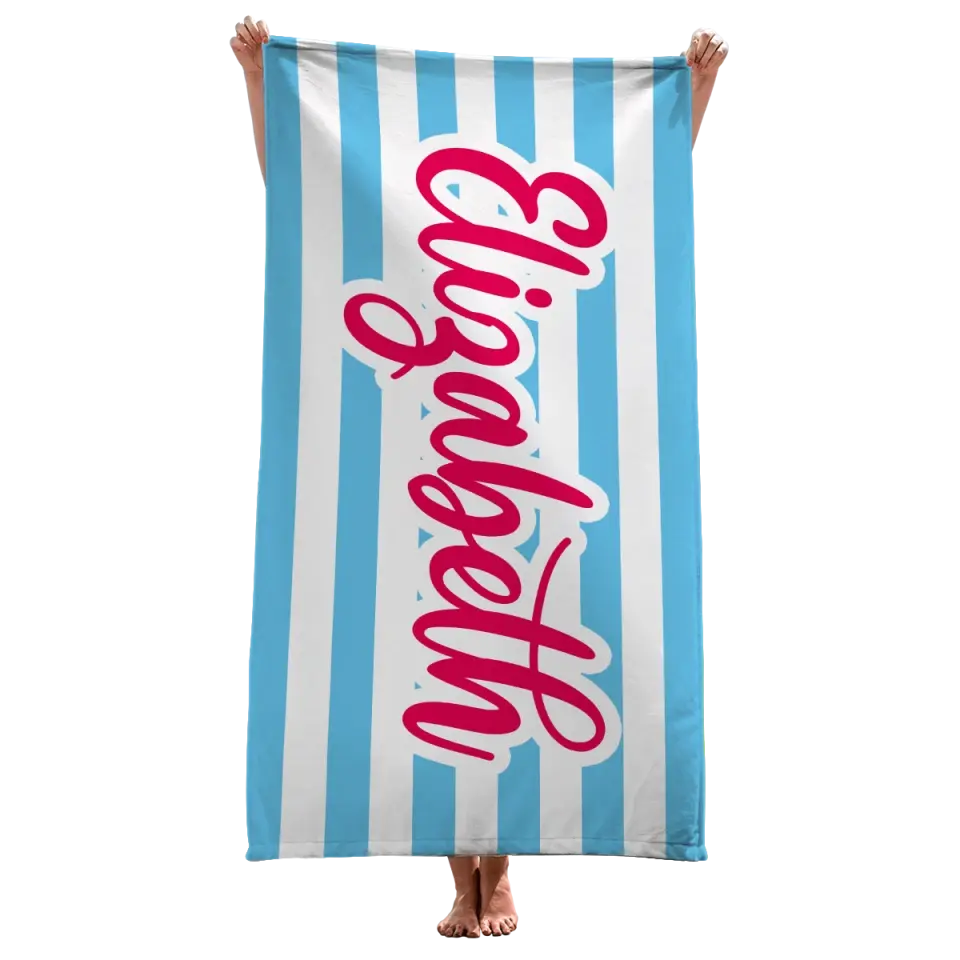 Serviette de plage personnalisée « Gone To The Beach » pour meilleure amie - Cadeau de vacances d'été, cadeau d'anniversaire pour une fête au bord de la piscine, pour les meilleures amies, les meilleures amies et les sœurs
