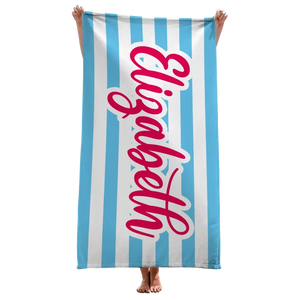 Serviette de plage personnalisée « Gone To The Beach » pour meilleure amie - Cadeau de vacances d'été, cadeau d'anniversaire pour une fête au bord de la piscine, pour les meilleures amies, les meilleures amies et les sœurs