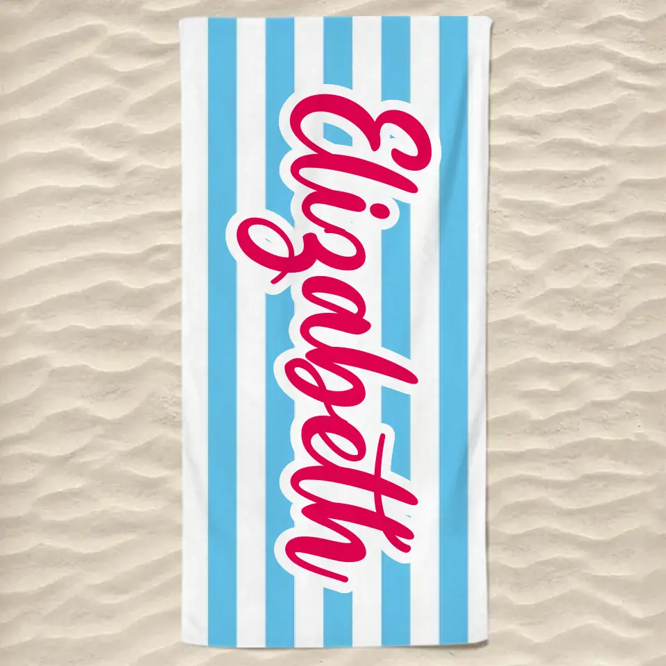 Serviette de plage personnalisée « Gone To The Beach » pour meilleure amie - Cadeau de vacances d'été, cadeau d'anniversaire pour une fête au bord de la piscine, pour les meilleures amies, les meilleures amies et les sœurs
