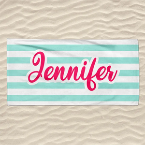 Serviette de plage personnalisée « Gone To The Beach » pour meilleure amie - Cadeau de vacances d'été, cadeau d'anniversaire pour une fête au bord de la piscine, pour les meilleures amies, les meilleures amies et les sœurs