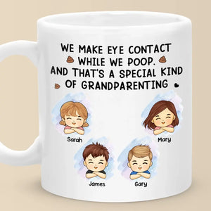 Le véritable amour, c'est parler par le regard ! Mug personnalisé pour la famille ! Cadeau pour les membres de la famille
