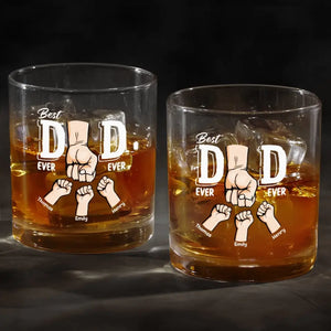 Notre bosse est ma motivation - Verre à whisky personnalisé pour la famille - Cadeau pour papa, grand-père