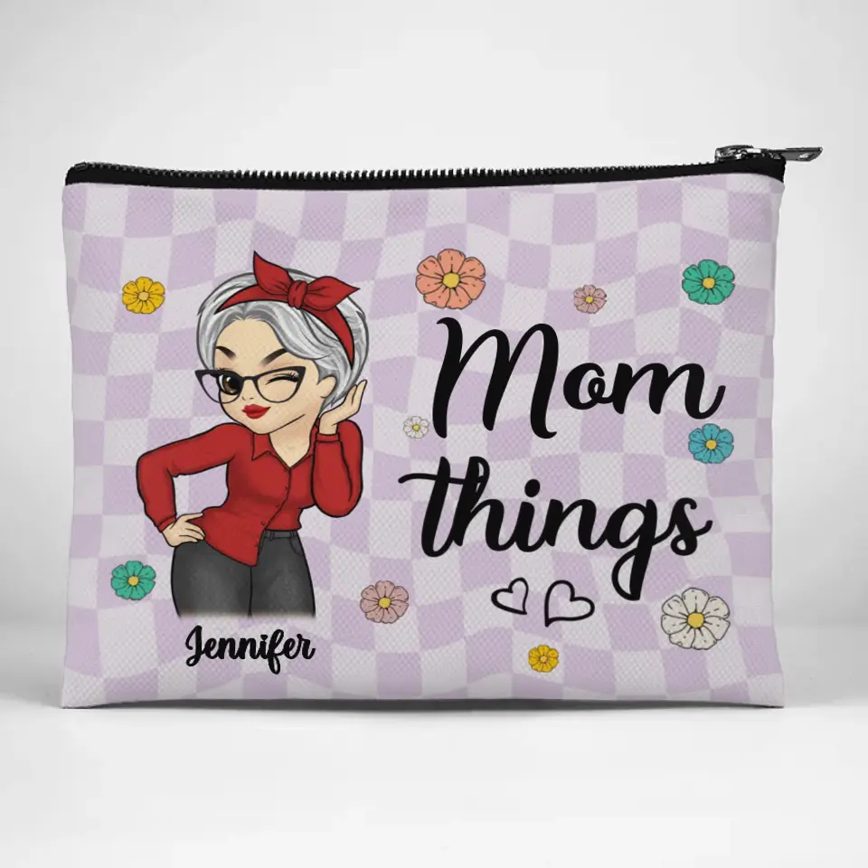 Parfois, les gens sont beaux - Trousse de maquillage personnalisée pour la famille - Cadeau pour maman, grand-mère