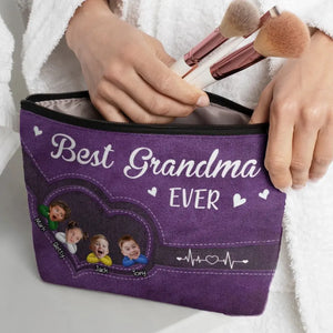 Photo personnalisée « Vous êtes assez bien » - Trousse de maquillage personnalisée pour la famille - Cadeau pour maman, grand-mère
